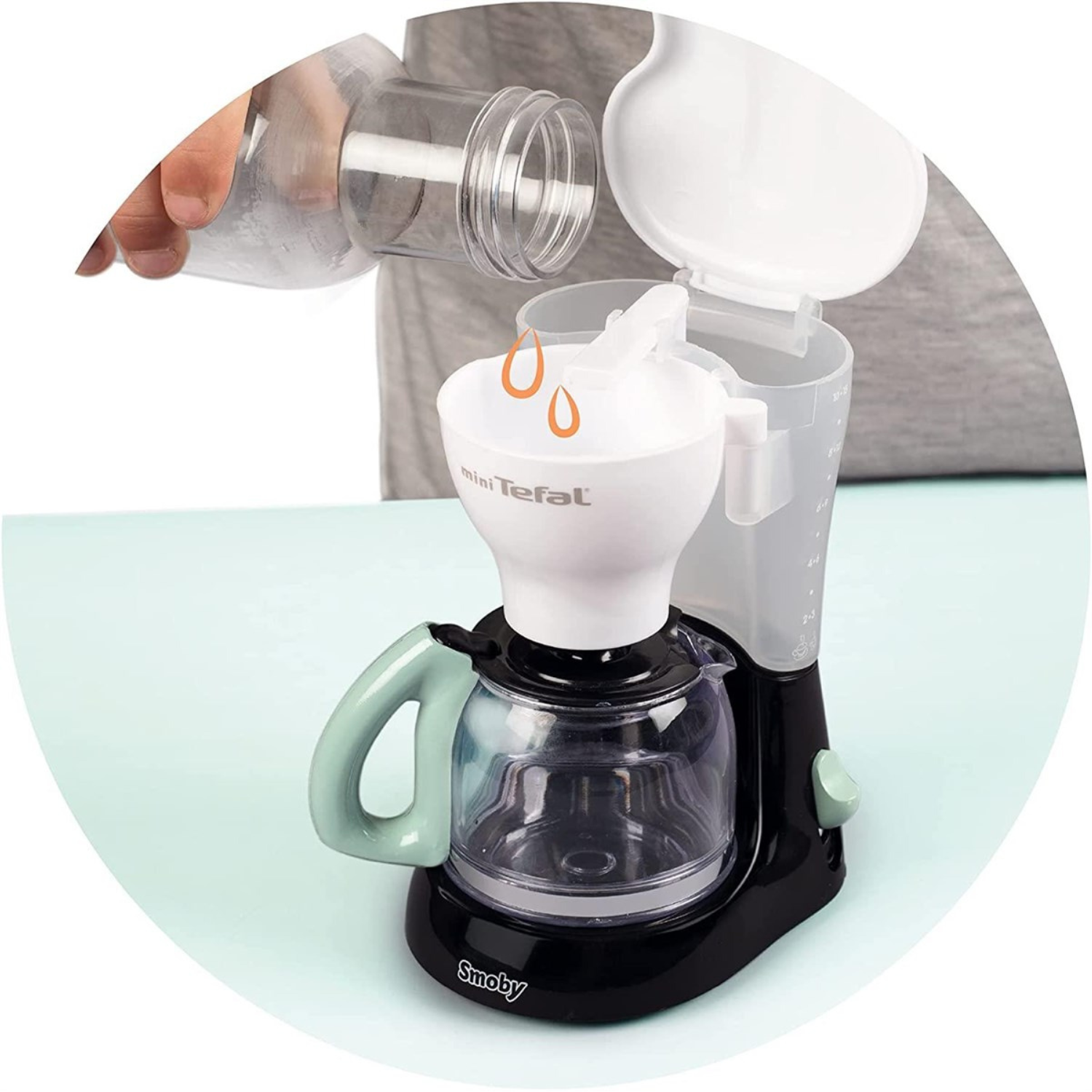 Smoby Tefal Oyuncak Filtre Kahve Makinesi - Siyah 310544 | Toysall