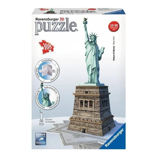 Ravensburger 3 Boyutlu Plastik Puzzle Özgürlük Anıtı 125845 | Toysall