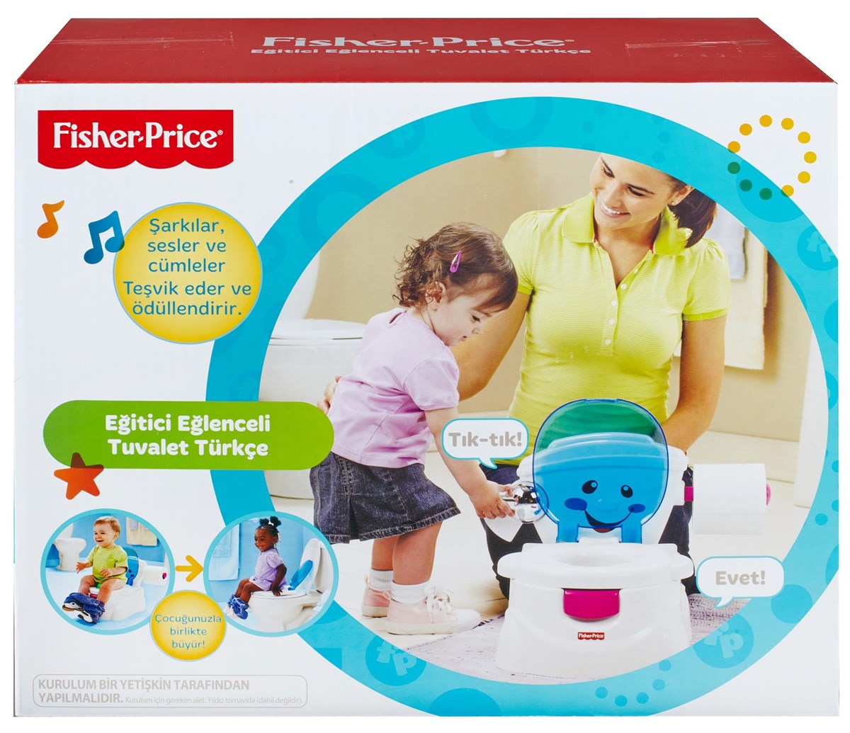 Fisher Price Eğitici Eğlenceli Tuvalet (Türkçe)  BMD23 | Toysall