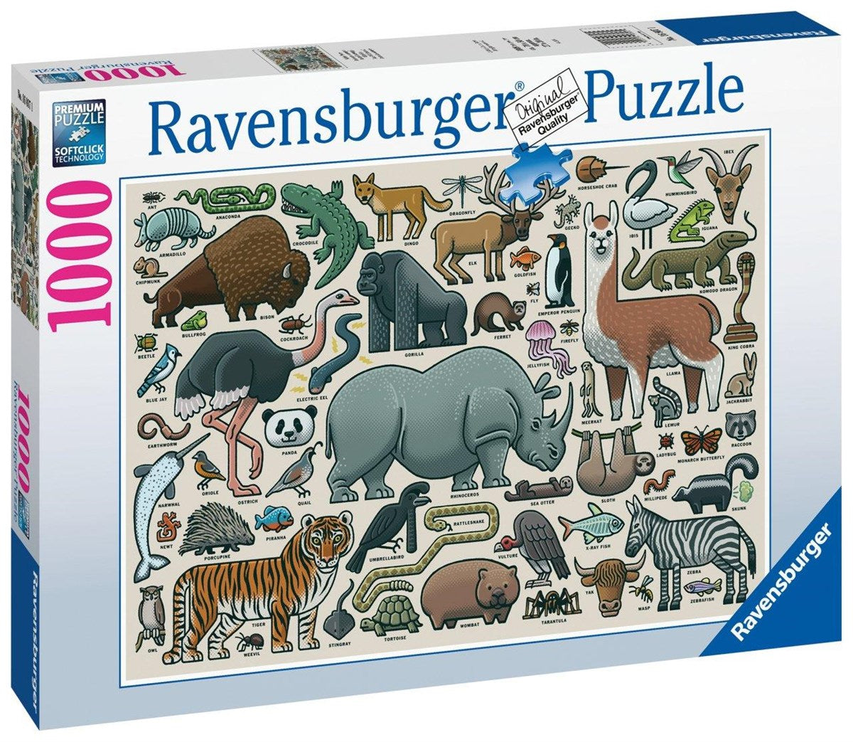 Ravensburger 1000 Parça Puzzle Vahşi Hayvan 168071 | Toysall