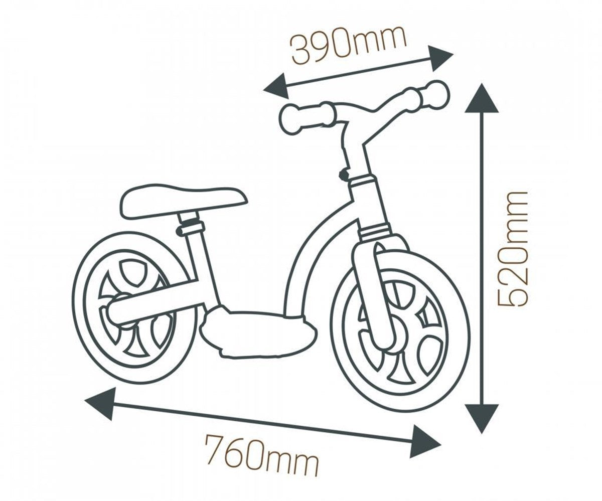 Smoby Balance Comfort Denge Bisikleti - Gri 770126 | Toysall