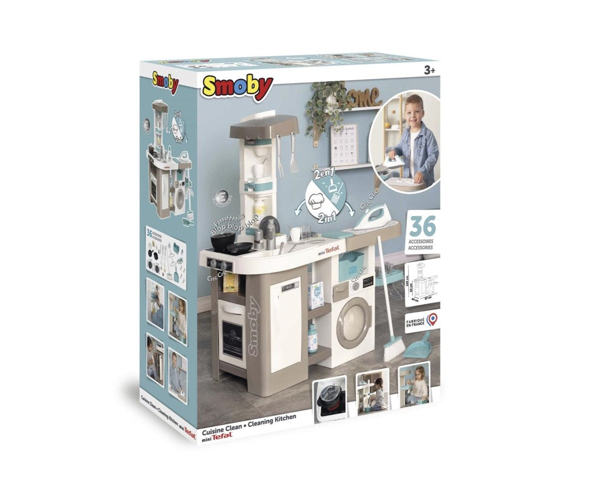 Smoby Tefal Stüdyo Çamaşır Makineli Mutfak Seti 311050 | Toysall