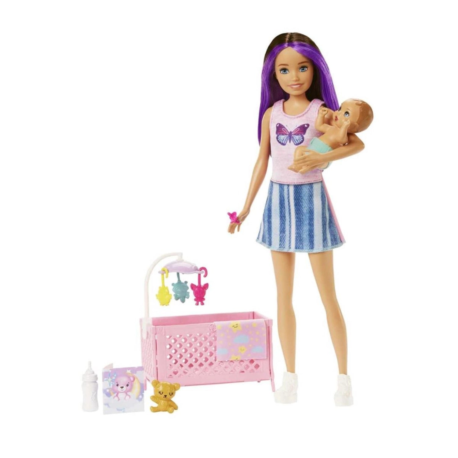 Barbie Bebek Bakıcısı Bebeği ve Aksesuarları Oyun Seti FHY97-HJY33 | Toysall