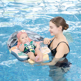 Mambobaby Yüzme Simidi - Tropical Florida, Emniyetli, Gölgelikli ve Ayak Destekli