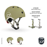 Scoot and Ride Helmet Bebek Kaskı XXS-S Olive 181206-00007