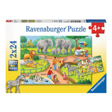 Ravensburger 2x24 Parça Puzzle Hayvanat Bahçesi 078134