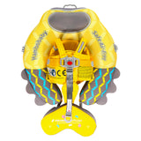 Mambobaby Yüzme Simidi - Yellow Colorfish,  Emniyetli, Gölgelikli ve Ayak Destekli