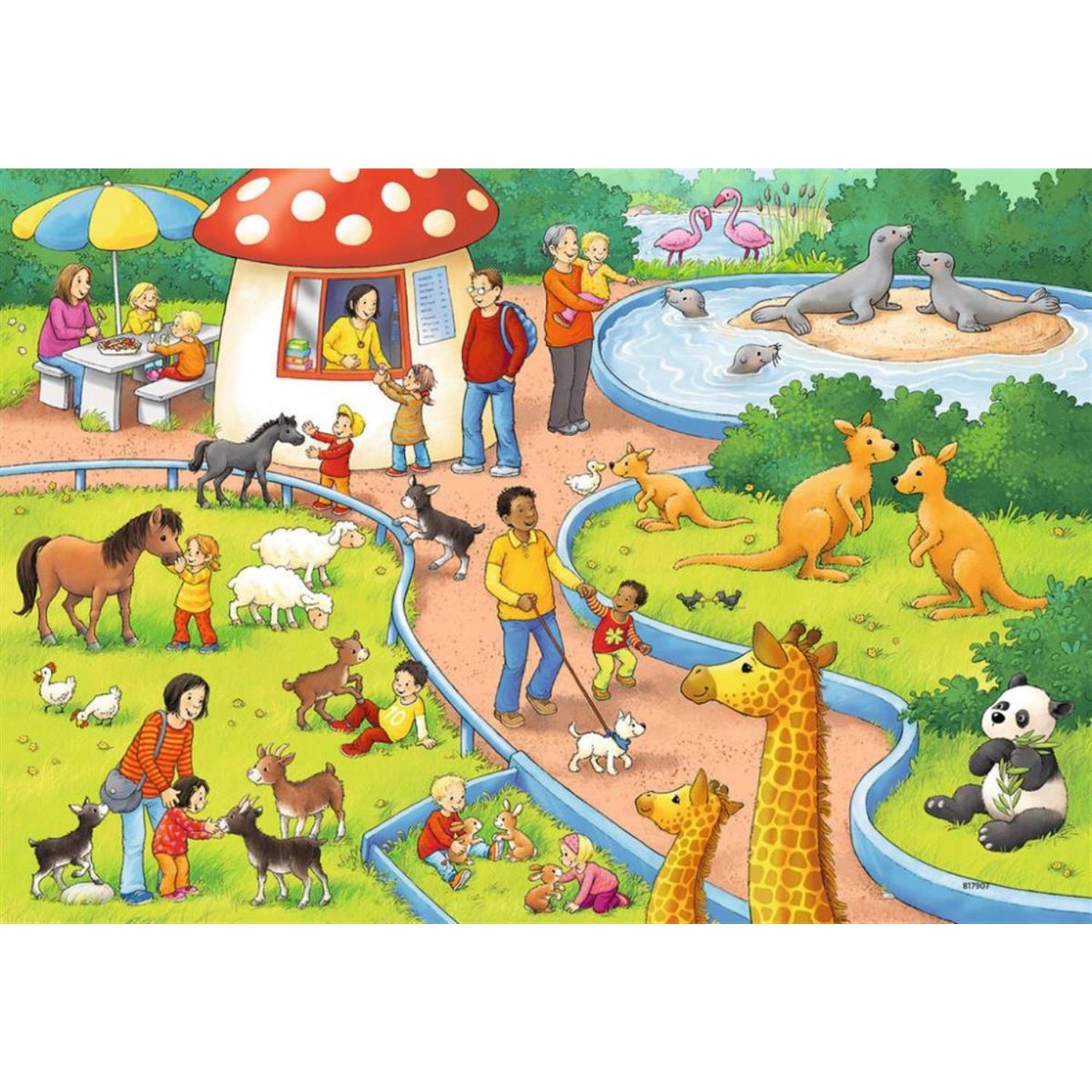 Ravensburger 2x24 Parça Puzzle Hayvanat Bahçesi 078134 | Toysall