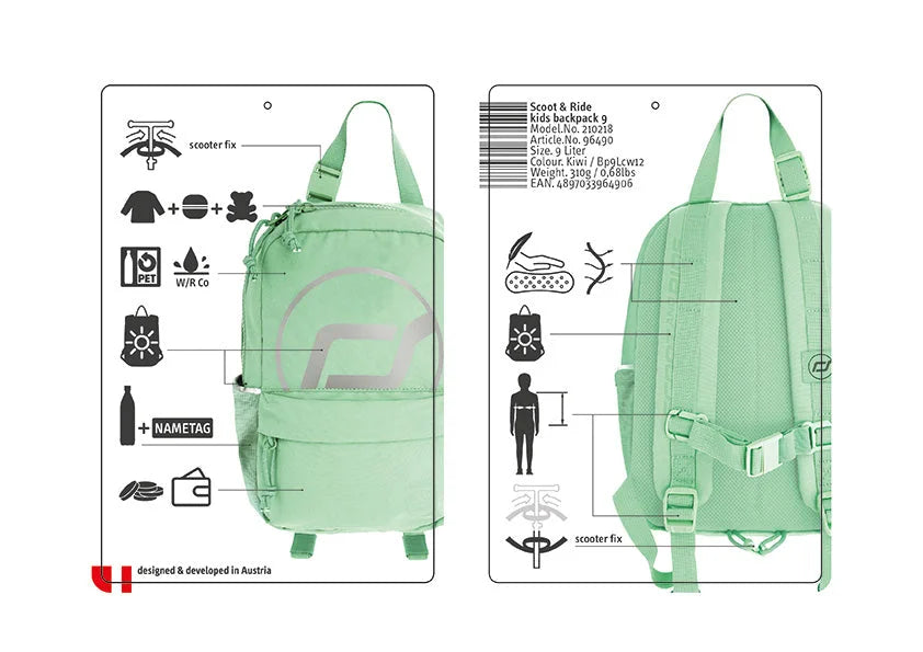 Scoot and Ride Sırt Çantası Kiwi S-M 210218-96490 | Toysall