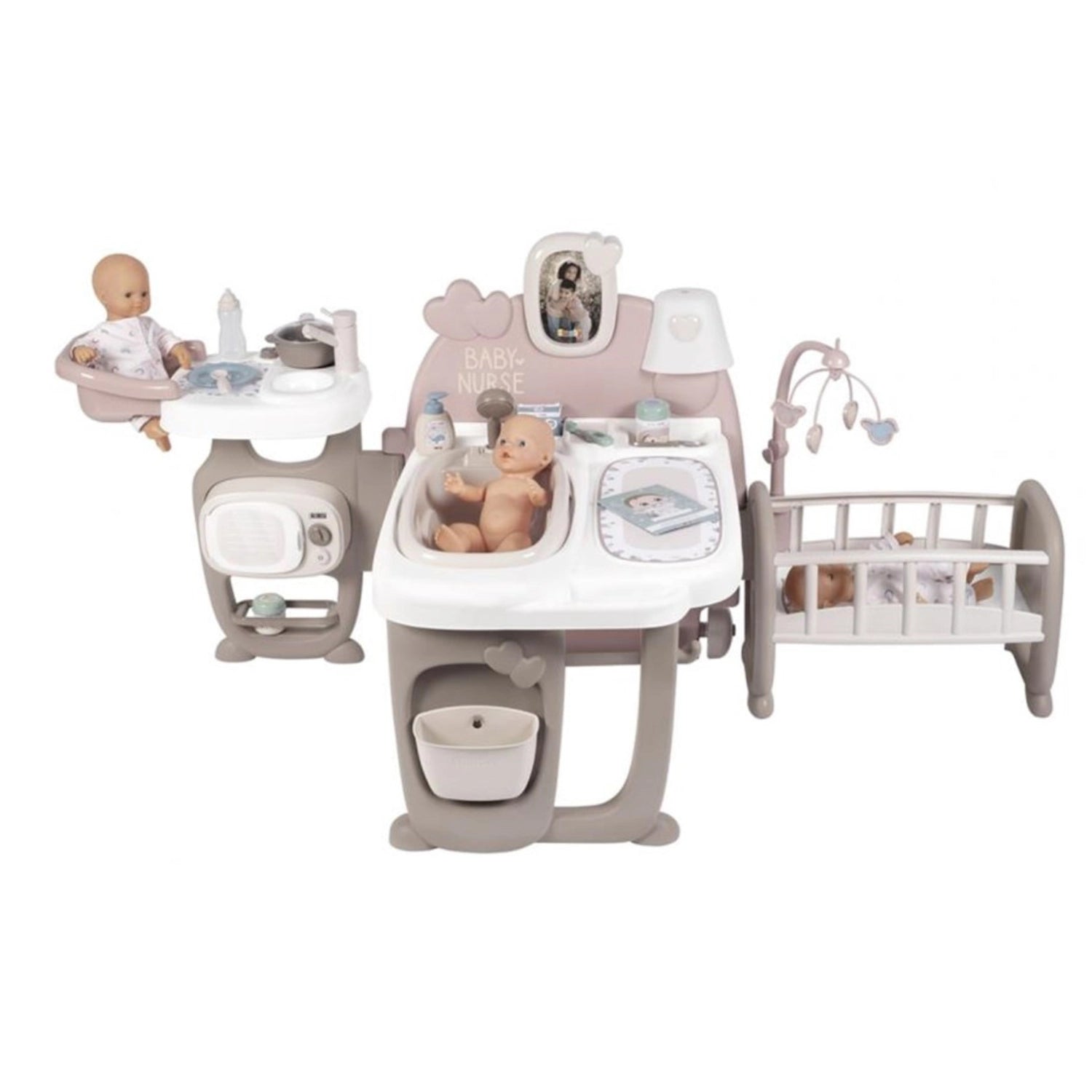 Smoby Baby Nurse 3'ü 1 Arada Oyuncak Bebek Mega Oyun Seti 220376 | Toysall