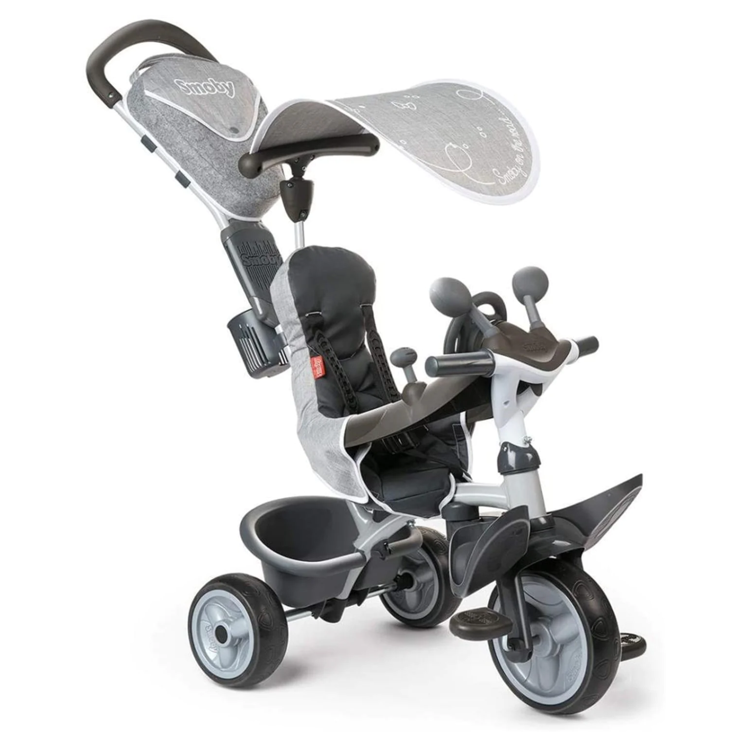 Smoby Baby Driver Comfort 3'ü1 arada Bisiklet Seti - Gri 741502 | Toysall