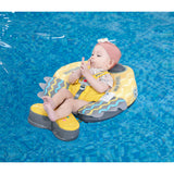 Mambobaby Yüzme Simidi - Yellow Colorfish,  Emniyetli, Gölgelikli ve Ayak Destekli