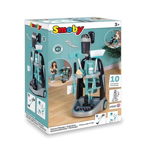 Smoby Rowenta Oyuncak Elektrikli Süpürge ve Temizlik Seti 330319 | Toysall