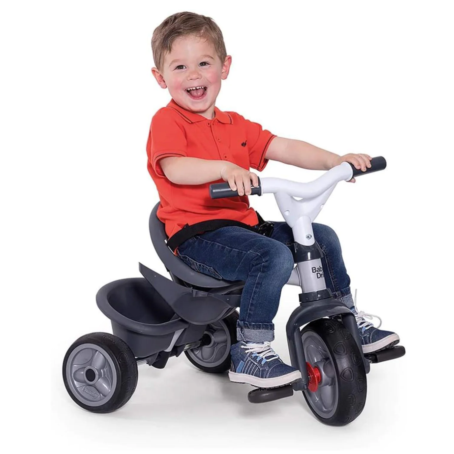 Smoby Baby Driver Comfort 3'ü1 arada Bisiklet Seti - Gri 741502 | Toysall