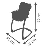 Smoby Maxi-Cosi Oyuncak Bebek Mama Sandalyesi Puset ve Salıncak - Pembe 240242