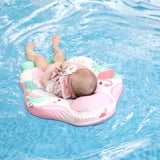 Mambobaby Yüzme Simidi - Pembe Flamingo, Emniyetli, Gölgelikli ve Ayak Destekli