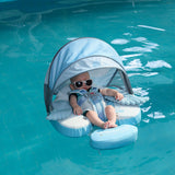 Mambobaby Yüzme Simidi - Blue Angel, Emniyetli, Gölgelikli ve Ayak Destekli