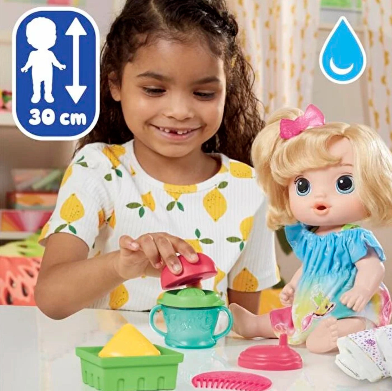 Baby Alive Bebeğimle Eğlenceli Meyveli Yudumlar Sarışın F7356 | Toysall