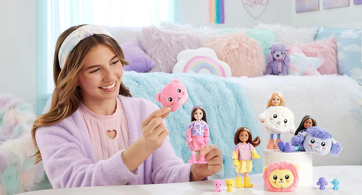 Barbie Cutie Reveal Bebekler Chelsea Sevimli Kostümler Serisi - Kuzu HKR17-HKR18 | Toysall