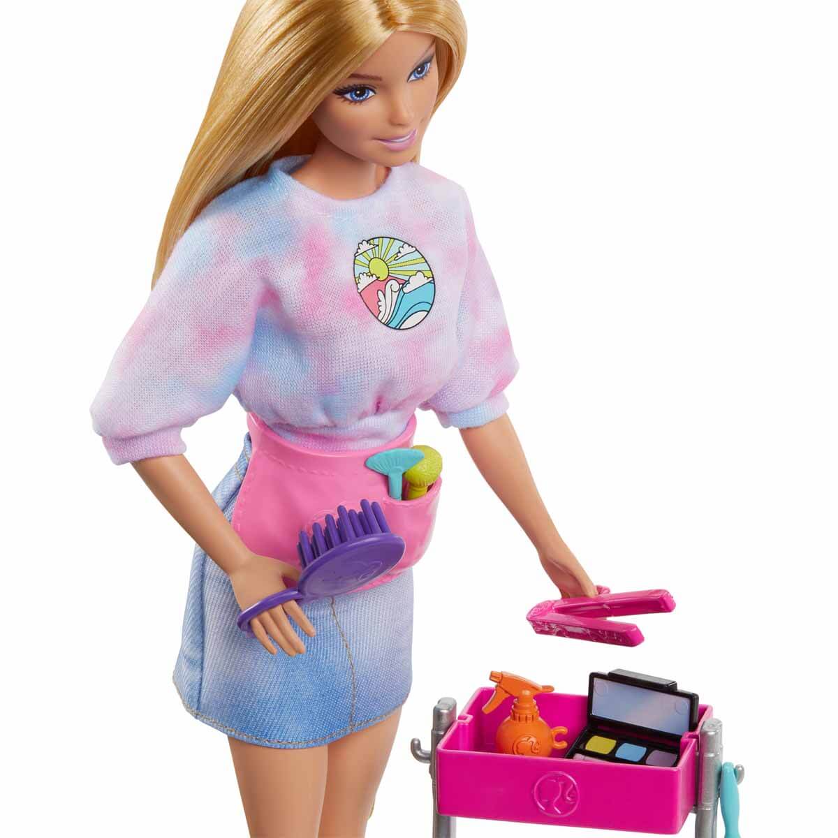 Barbie Malibu Stilist Bebek Oyun Seti HNK95 | Toysall