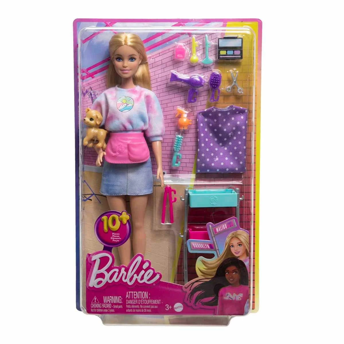 Barbie Malibu Stilist Bebek Oyun Seti HNK95 | Toysall