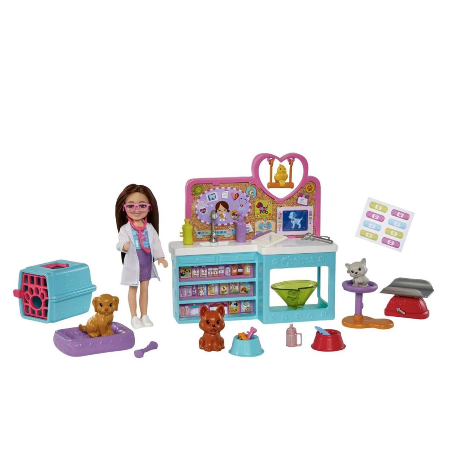 Barbie Chelsea Meslekleri Öğreniyor Veteriner Oyun Seti HGT12 | Toysall