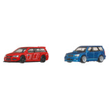Hot Wheels Premium Car Culture 2005 Mitsubishi Lancer & 2004 Subaru Forester JHW46