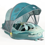 Mambobaby Yüzme Simidi - Tri Dino, Emniyetli, Gölgelikli ve Ayak Destekli