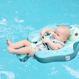 Mambobaby Yüzme Simidi - Tri Dino, Emniyetli, Gölgelikli ve Ayak Destekli