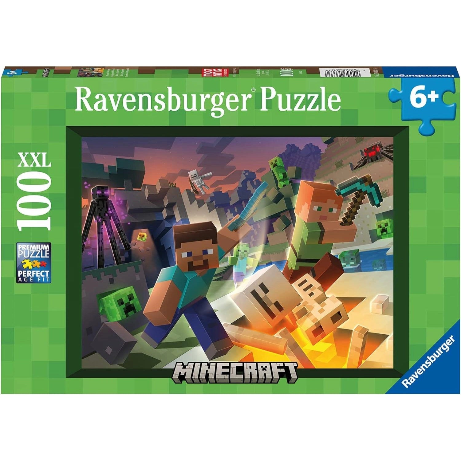 Ravensburger 100 Parça Puzzle Minecraft 133338 | Toysall