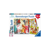 Ravensburger 3x49 Parça Puzzle Walt Disney   Hayvanlar 51557