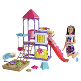 Barbie Bebek Bakıcısı Skipper ve Oyun Parkındaki Bebekleri Seti GHV89 | Toysall