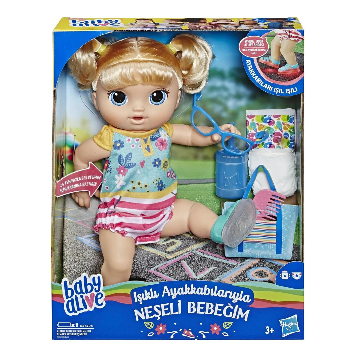 Baby Alive Işıklı Ayakkabılarıyla Neşeli Bebeğim E5247 | Toysall