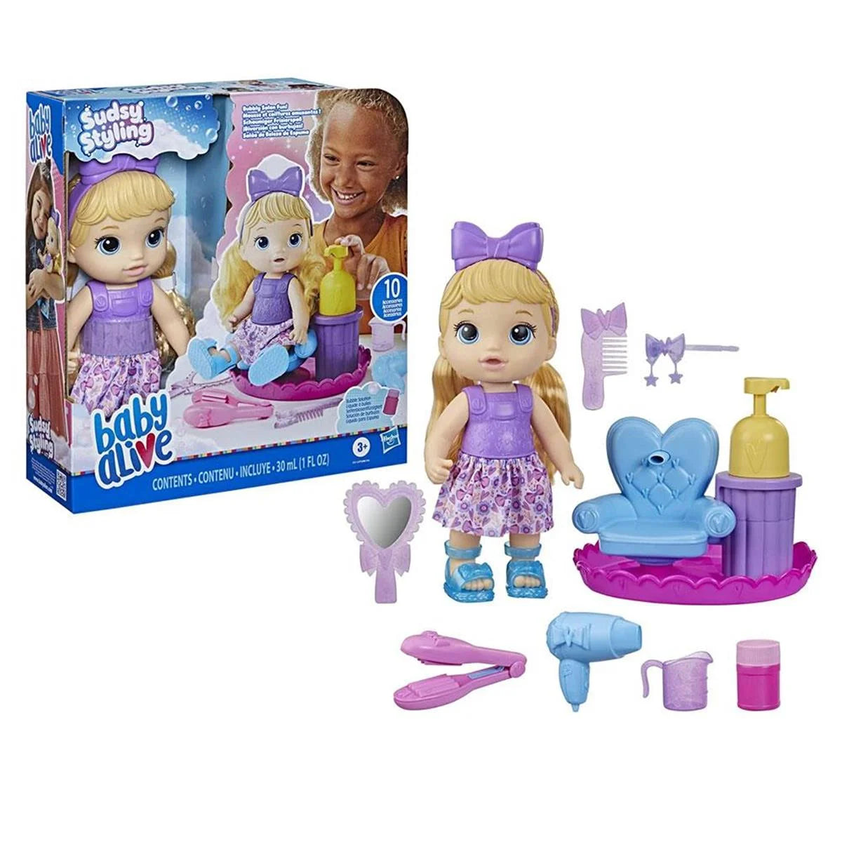 Baby Alive Köpüklü Saç Tasarımı Eğlencesi F5112 | Toysall