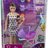 Barbie Bebek Bakıcısı Bebeği ve Aksesuarları Oyun Seti FHY97-GXT34 | Toysall