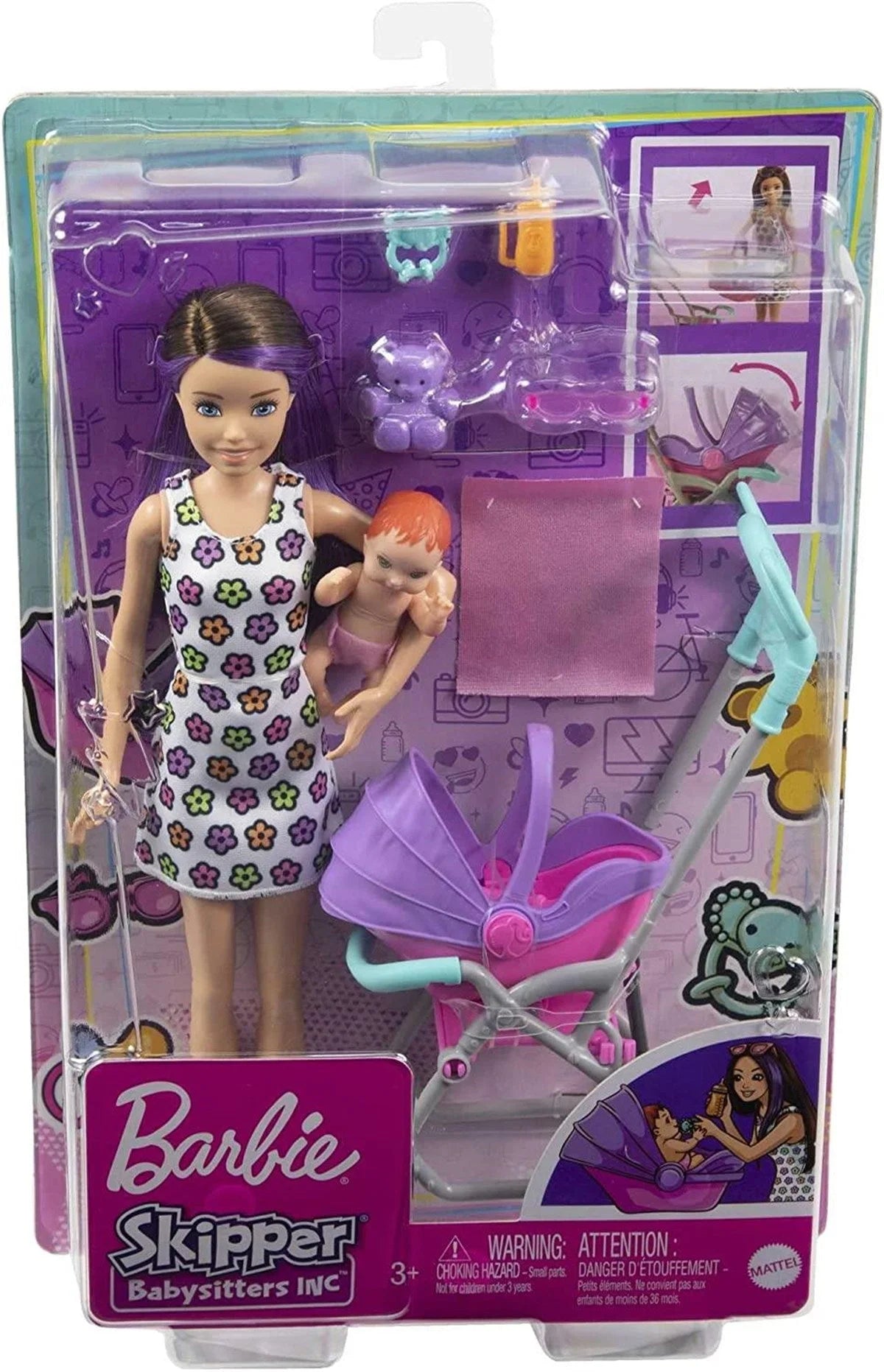 Barbie Bebek Bakıcısı Bebeği ve Aksesuarları Oyun Seti FHY97-GXT34 | Toysall