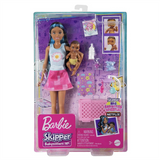 Barbie Bebek Bakıcısı Bebeği ve Aksesuarları Oyun Seti FHY97-HJY34