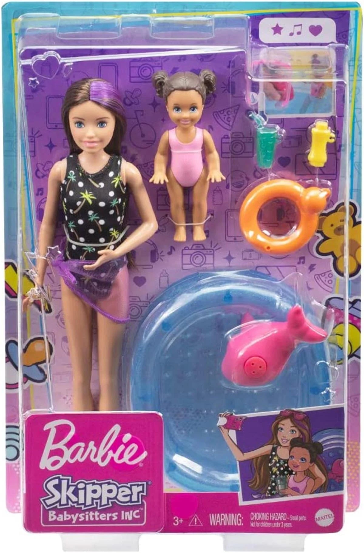 Barbie Bebek Bakıcısı Bebeği ve Aksesuarları Oyun Seti FHY97-GRP39 | Toysall