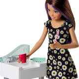 Barbie Bebek Bakıcısı Bebeği ve Aksesuarları Oyun Seti FHY97-FJB01 | Toysall