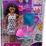 Barbie Bebek Bakıcısı Bebeği ve Aksesuarları Oyun Seti FHY97-HHB68 | Toysall