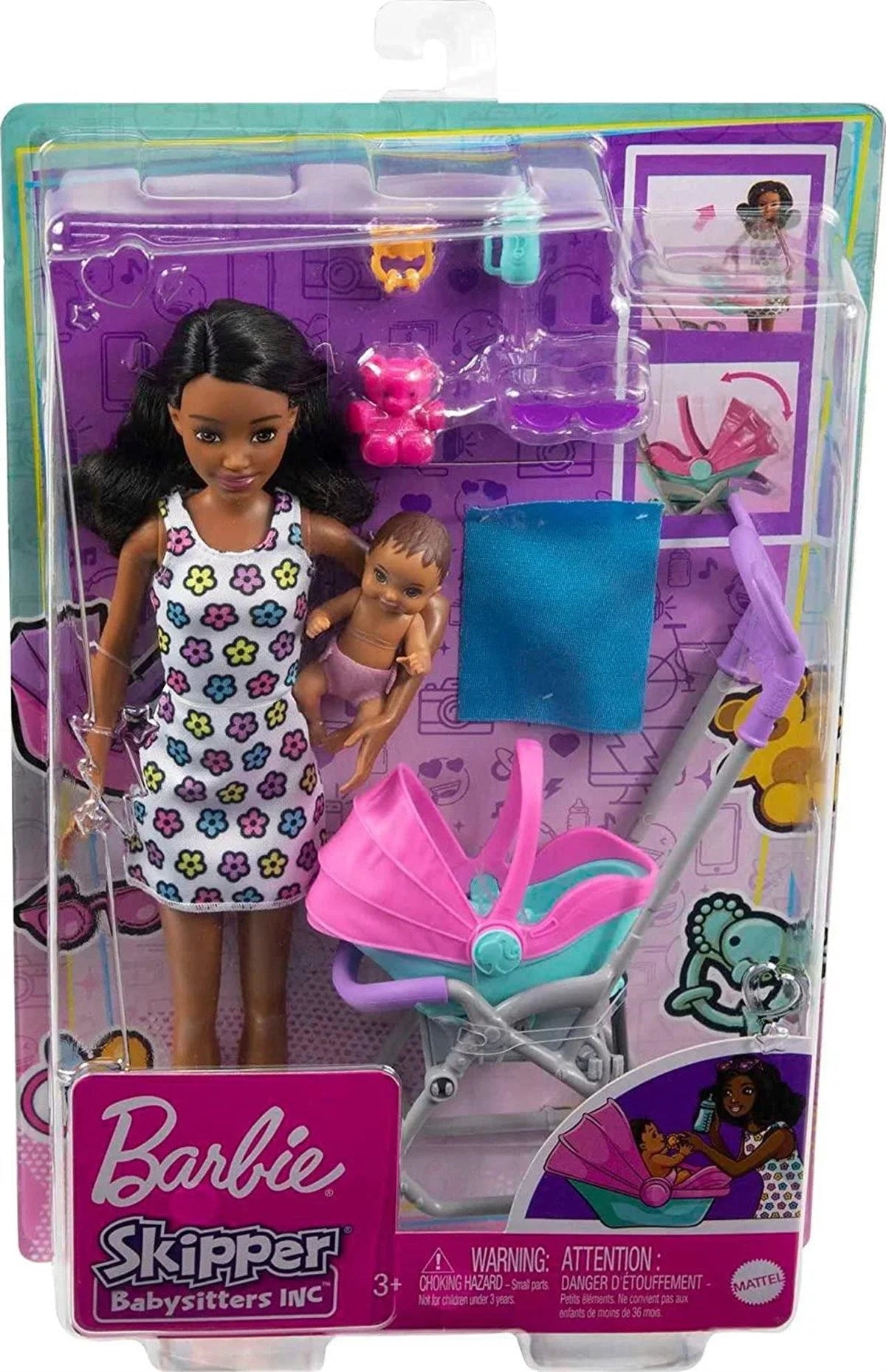 Barbie Bebek Bakıcısı Bebeği ve Aksesuarları Oyun Seti FHY97-HHB68 | Toysall