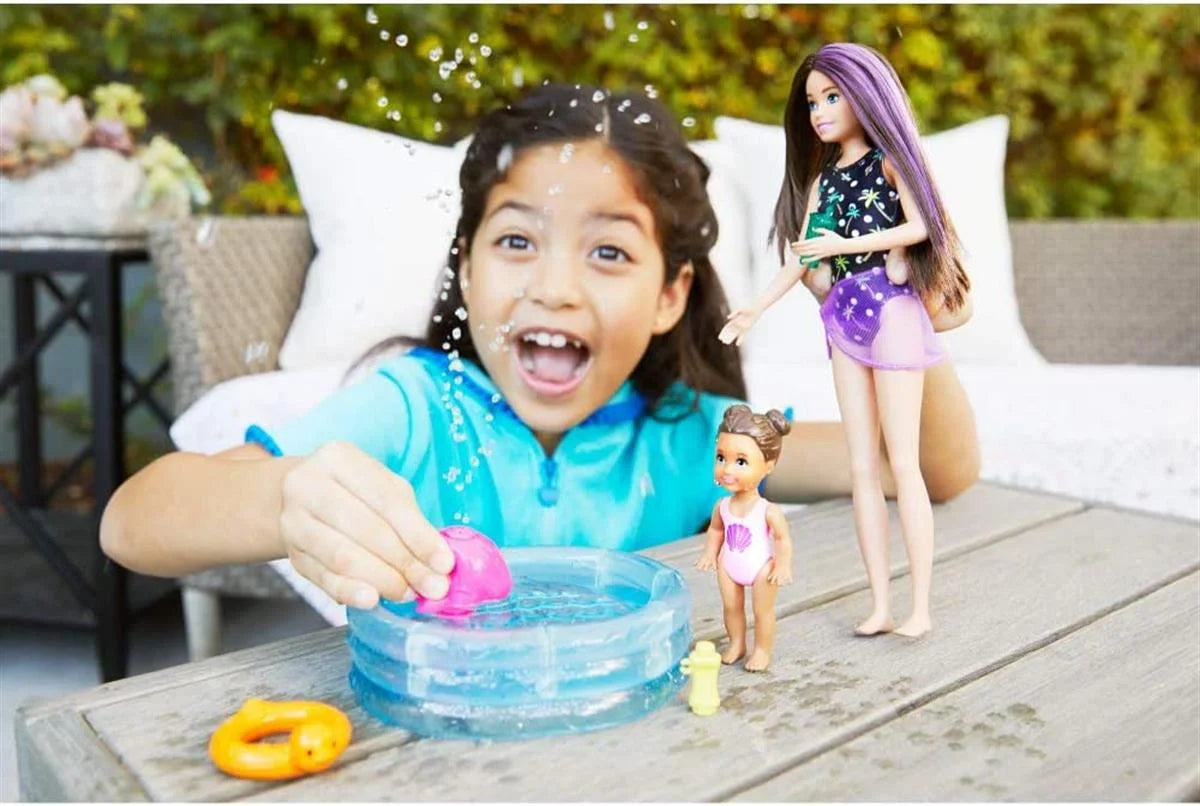 Barbie Bebek Bakıcısı Bebeği ve Aksesuarları Oyun Seti FHY97-GRP39 | Toysall