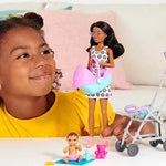 Barbie Bebek Bakıcısı Bebeği ve Aksesuarları Oyun Seti FHY97-HHB68 | Toysall