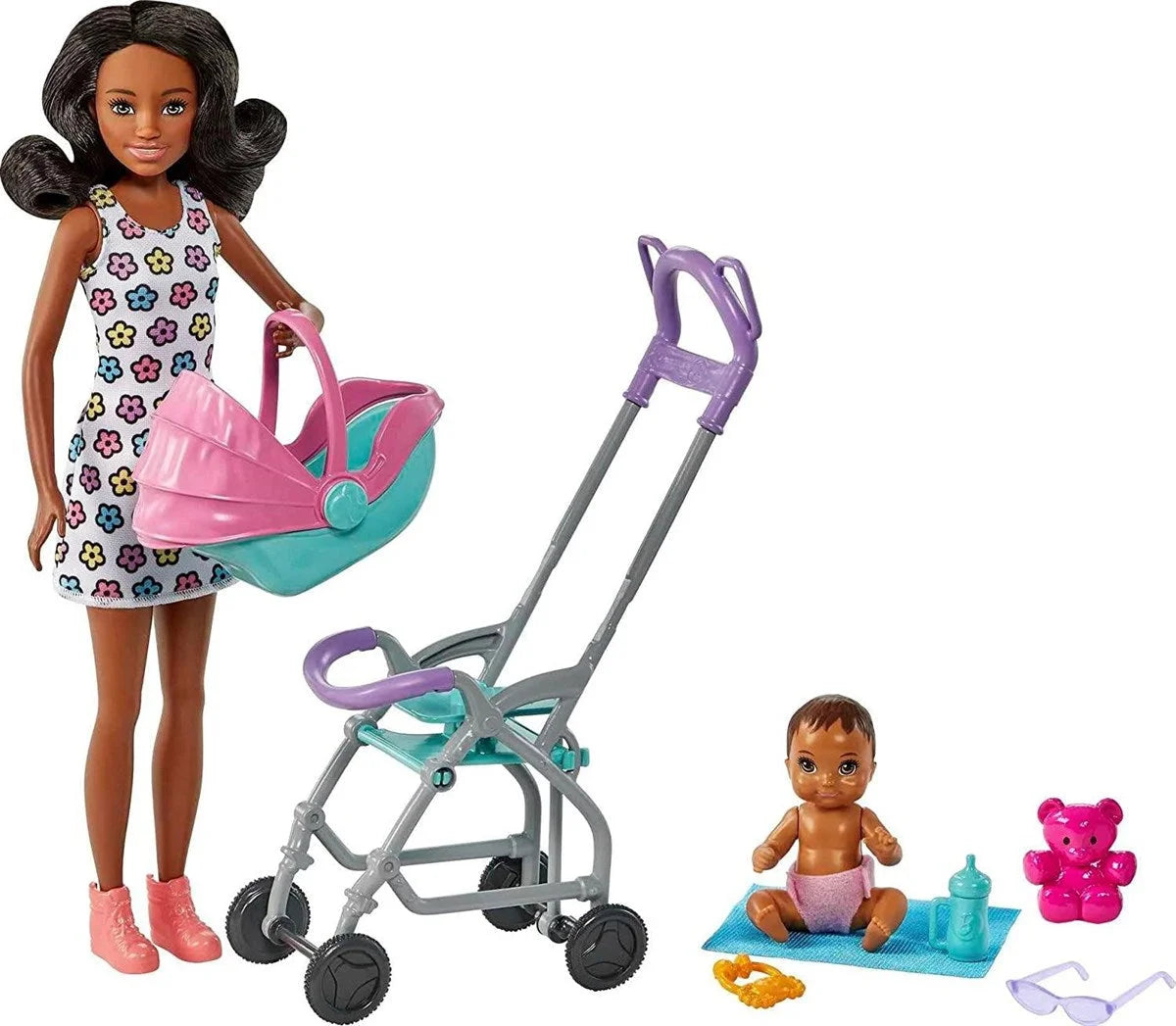 Barbie Bebek Bakıcısı Bebeği ve Aksesuarları Oyun Seti FHY97-HHB68 | Toysall