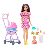 Barbie Bebek Bakıcısı Skipper Bebek Arabalı Oyun Seti JJB42