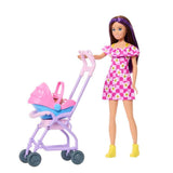 Barbie Bebek Bakıcısı Skipper Bebek Arabalı Oyun Seti JJB42