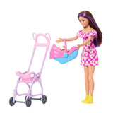 Barbie Bebek Bakıcısı Skipper Bebek Arabalı Oyun Seti JJB42