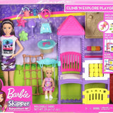 Barbie Bebek Bakıcısı Skipper ve Oyun Parkındaki Bebekleri Seti GHV89 | Toysall