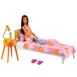Barbie Bebek ve Yatak Odası Oyun Seti GTD87-GRG86