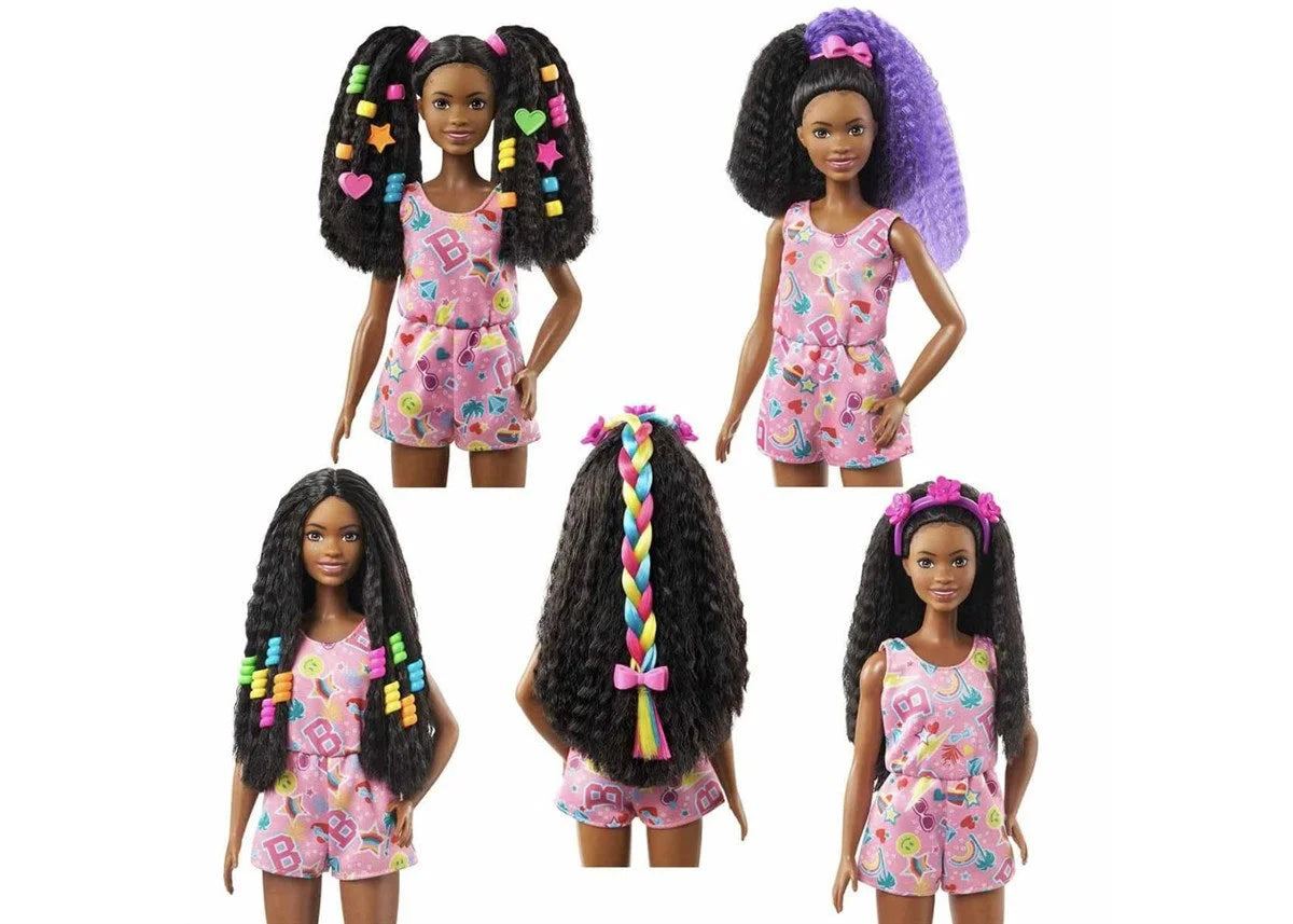 Barbie Brooklyn Eğlenceli Saçlar Oyun Seti HHM39 | Toysall